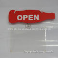 Acrylic door holder, business close & open door display, good for every shop using, size 280*255*5mm